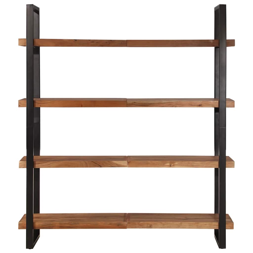 Bücherregal mit 4 Böden 80x40x180 cm Altholz Massiv