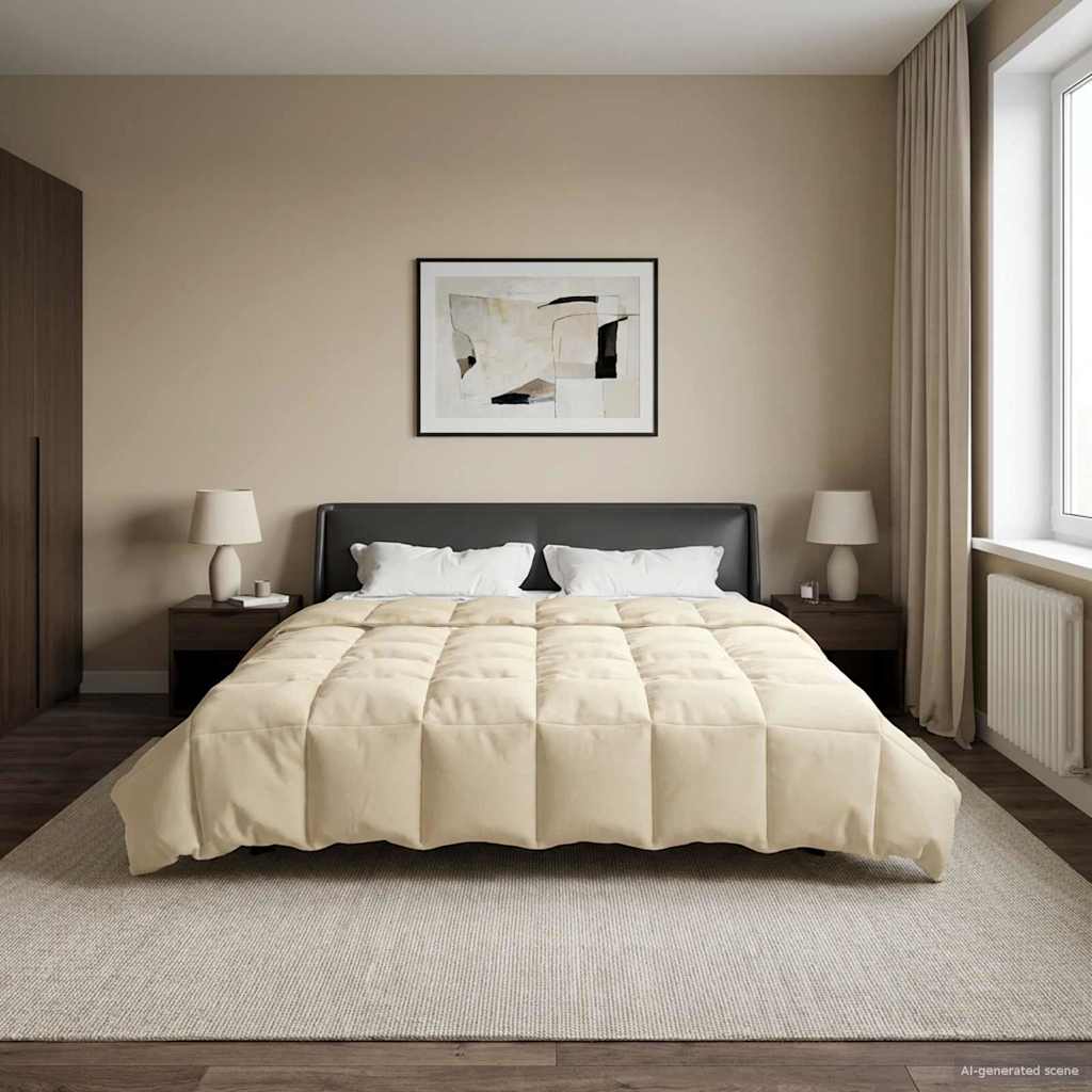 Ganzjahresbettdecke Anthrazit 135 x 200 cm Mikrofaser