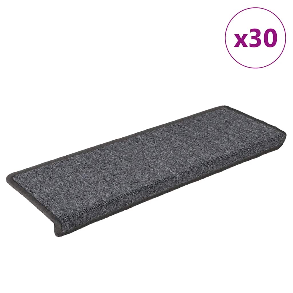 Stufenmatten 15 Stk. 65x21x4 cm Anthrazit Rechteckiger Rand