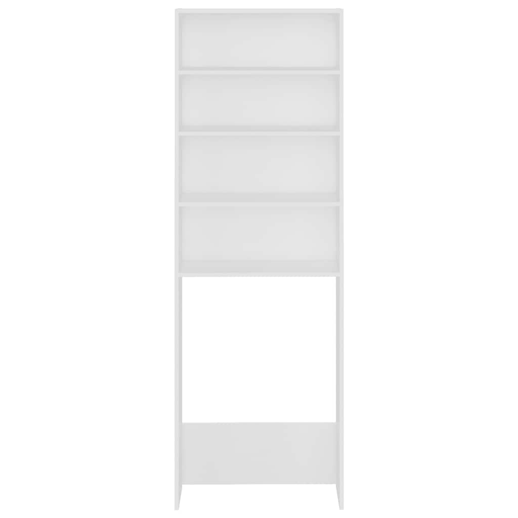 Waschmaschinenschrank Weiß 64x24x190 cm