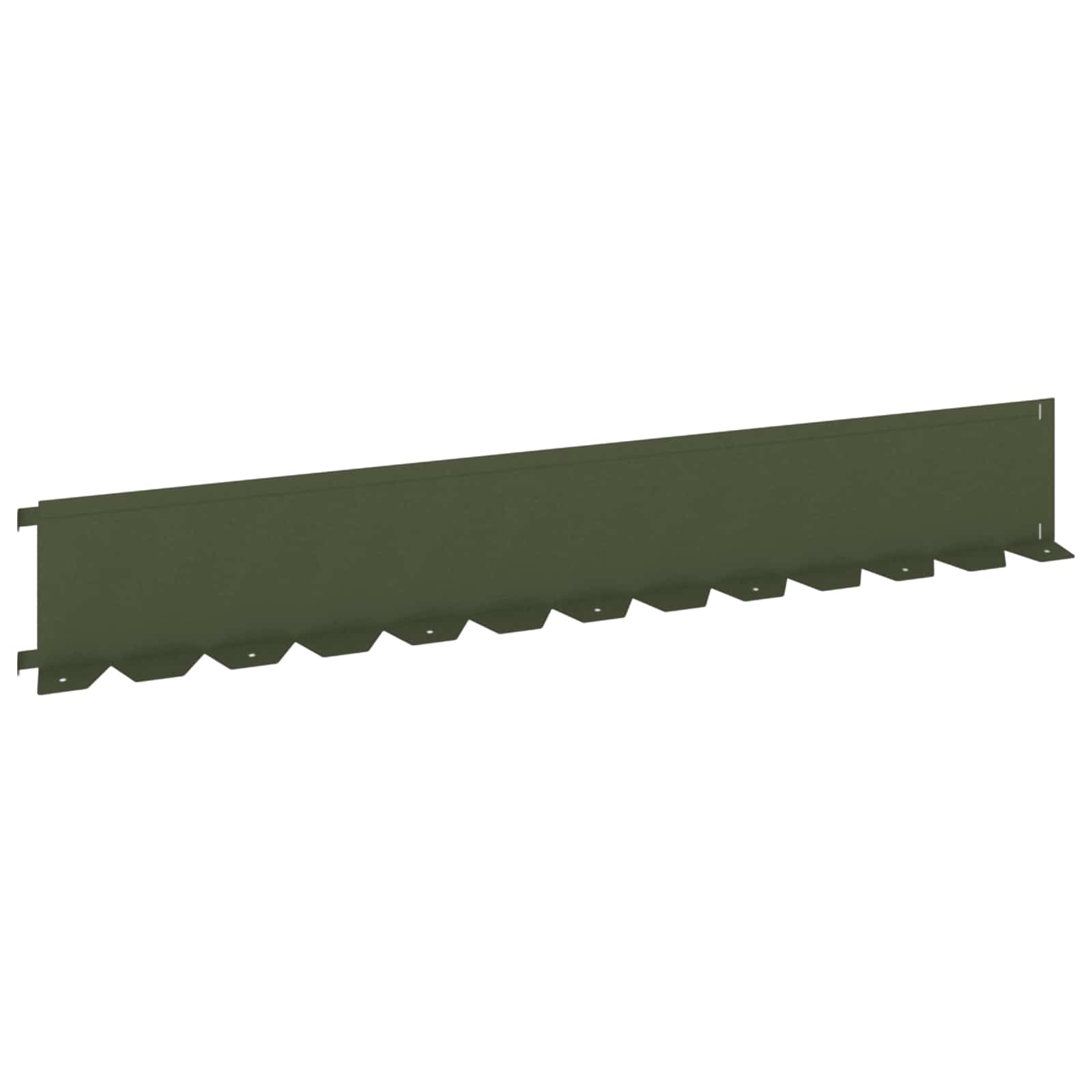 Raseneinfassung 10 pcs 102 x 4 x 4 cm Stahl Schwarz