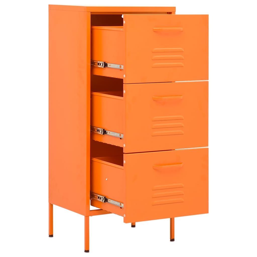 Beistellschrank Olivgrün 42,5x35x101,5 cm Stahl