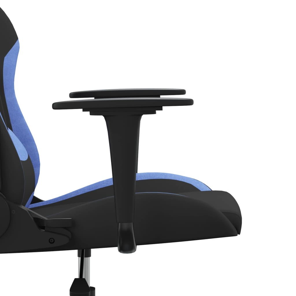 Gaming-Stuhl mit Massagefunktion Schwarz und Creme Stoff