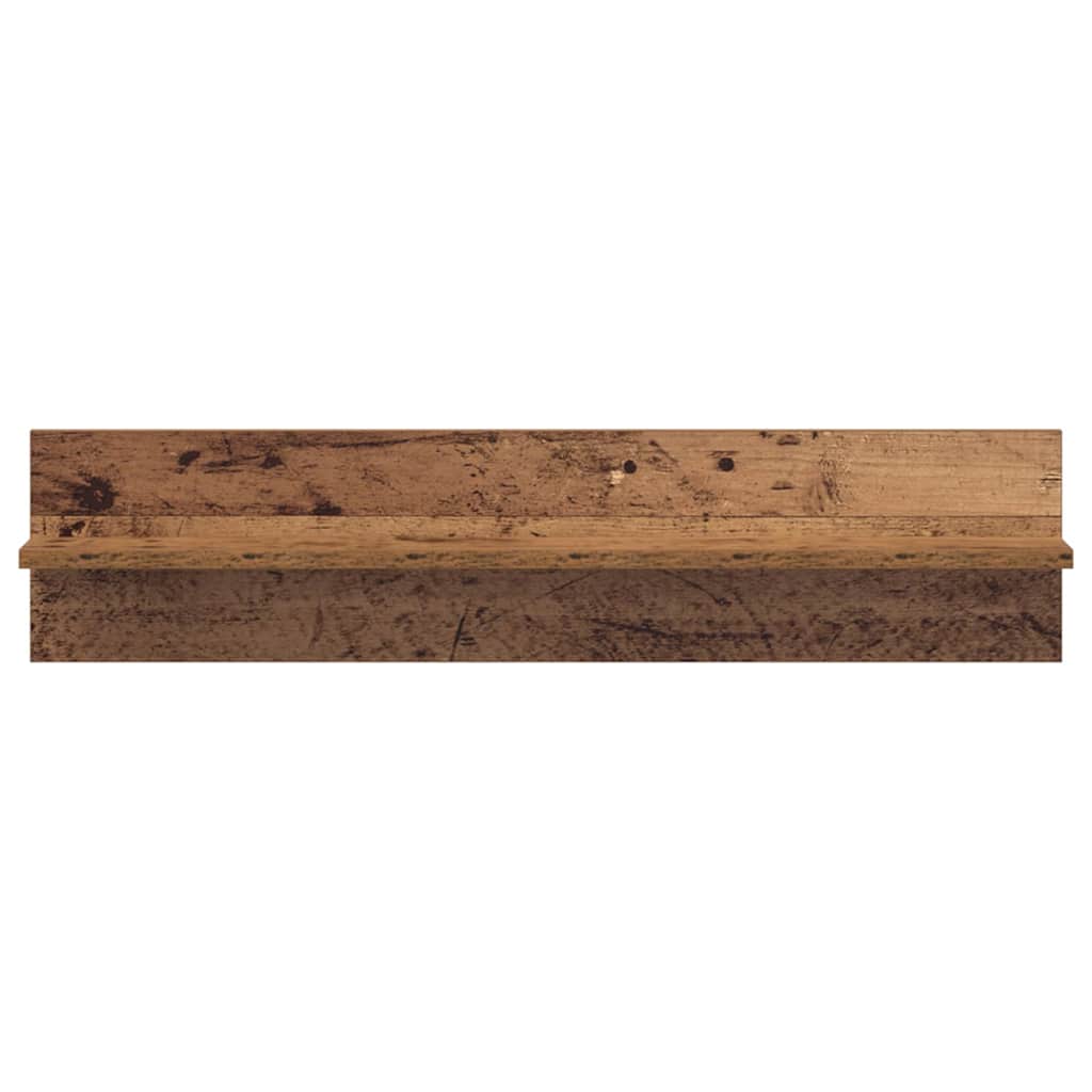 Wandregale 2 Stk. Weiß 80x11,5x18 cm Holzwerkstoff