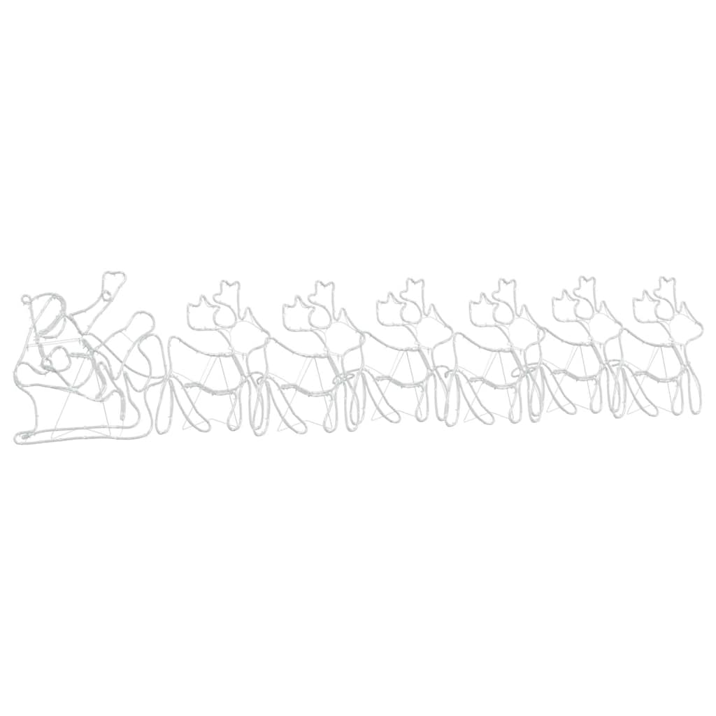 Weihnachtsdekoration mit 1224 LEDs Mehrfarbig 69 x 79 cm PVC