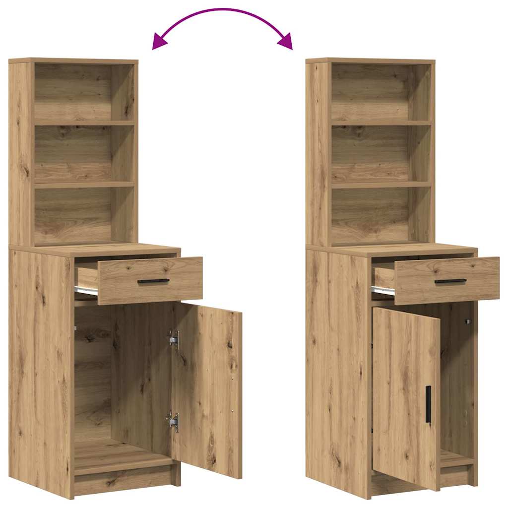 Schminktischset mit LED mit Schubladen 3 pcs Weiß Holzwerkstoff