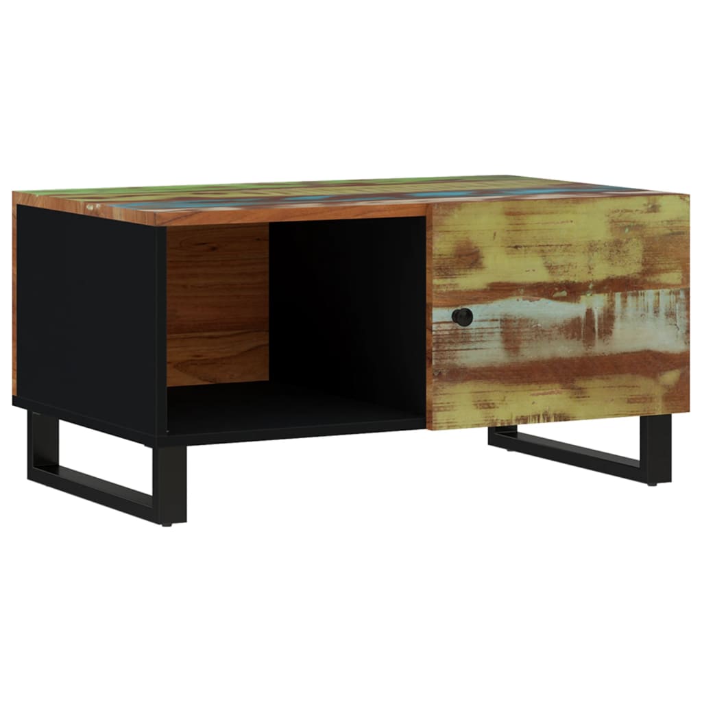 Couchtisch 80x50x40 cm Massivholz Akazie & Holzwerkstoff