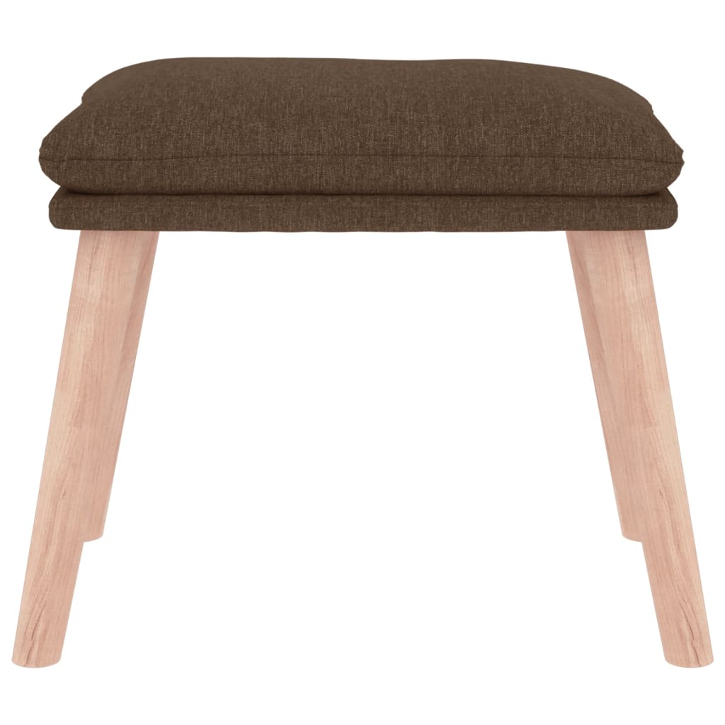 Fußhocker Hellgrau 45x29,5x35 cm Stoff