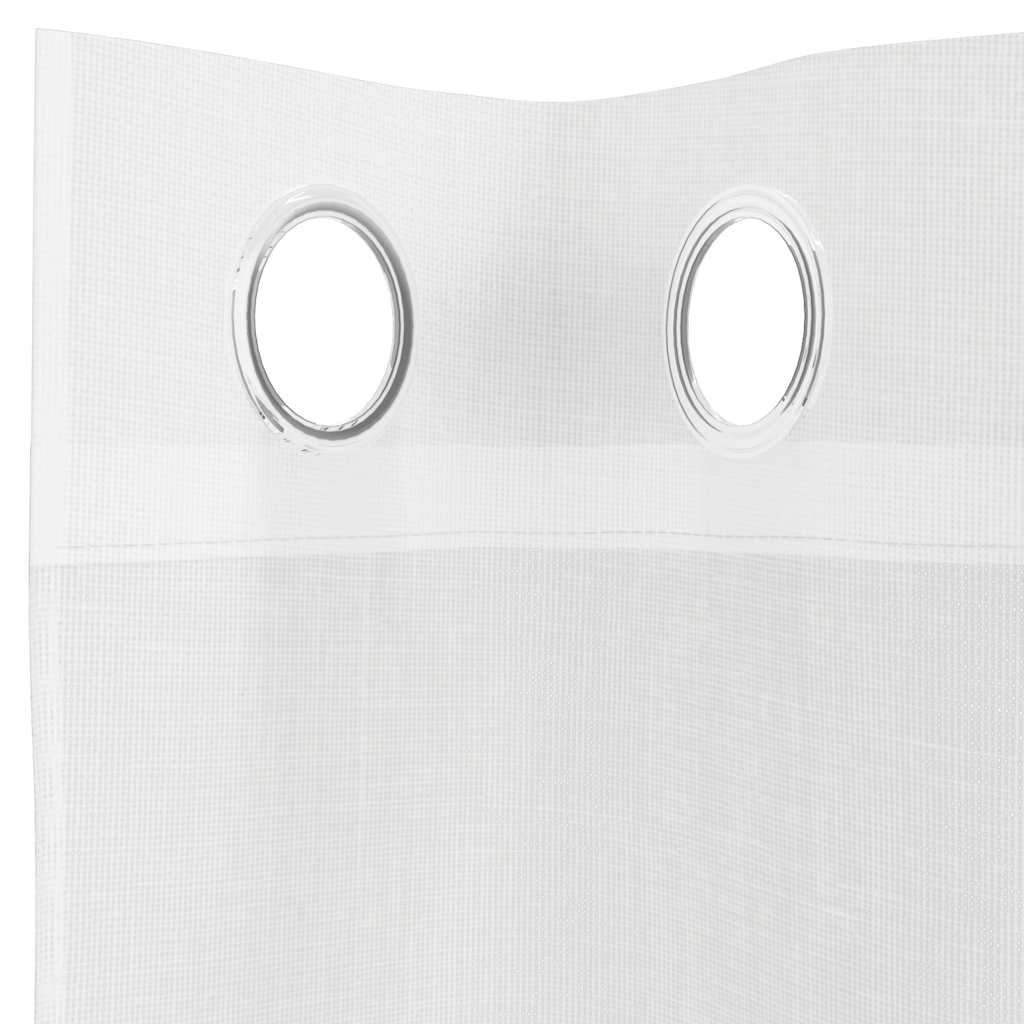 Voile Vorhänge mit Ösen 2 Stk. Apfelgrün 140x140 cm