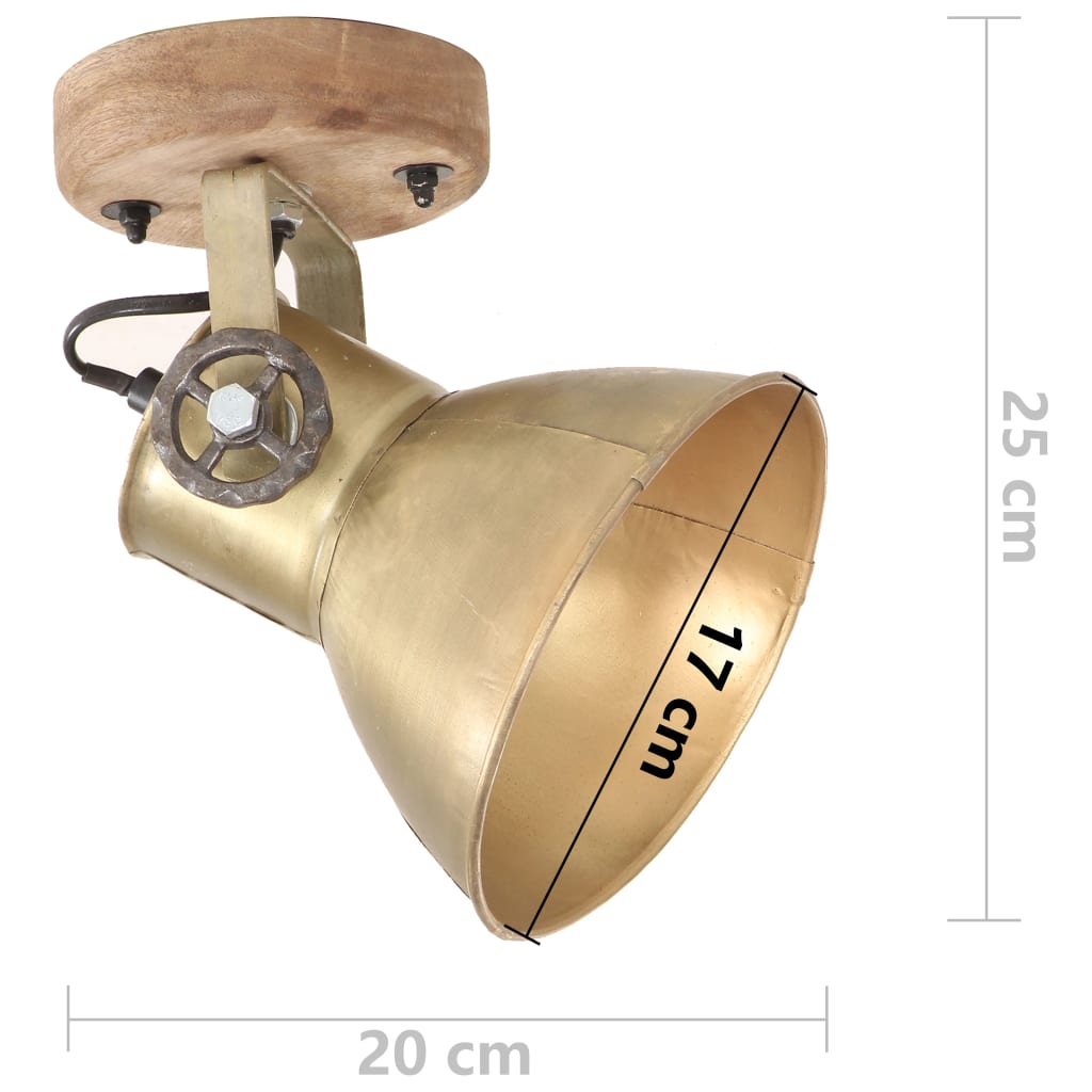 Wandlampe Industriestil Silbern 45x25 cm E27