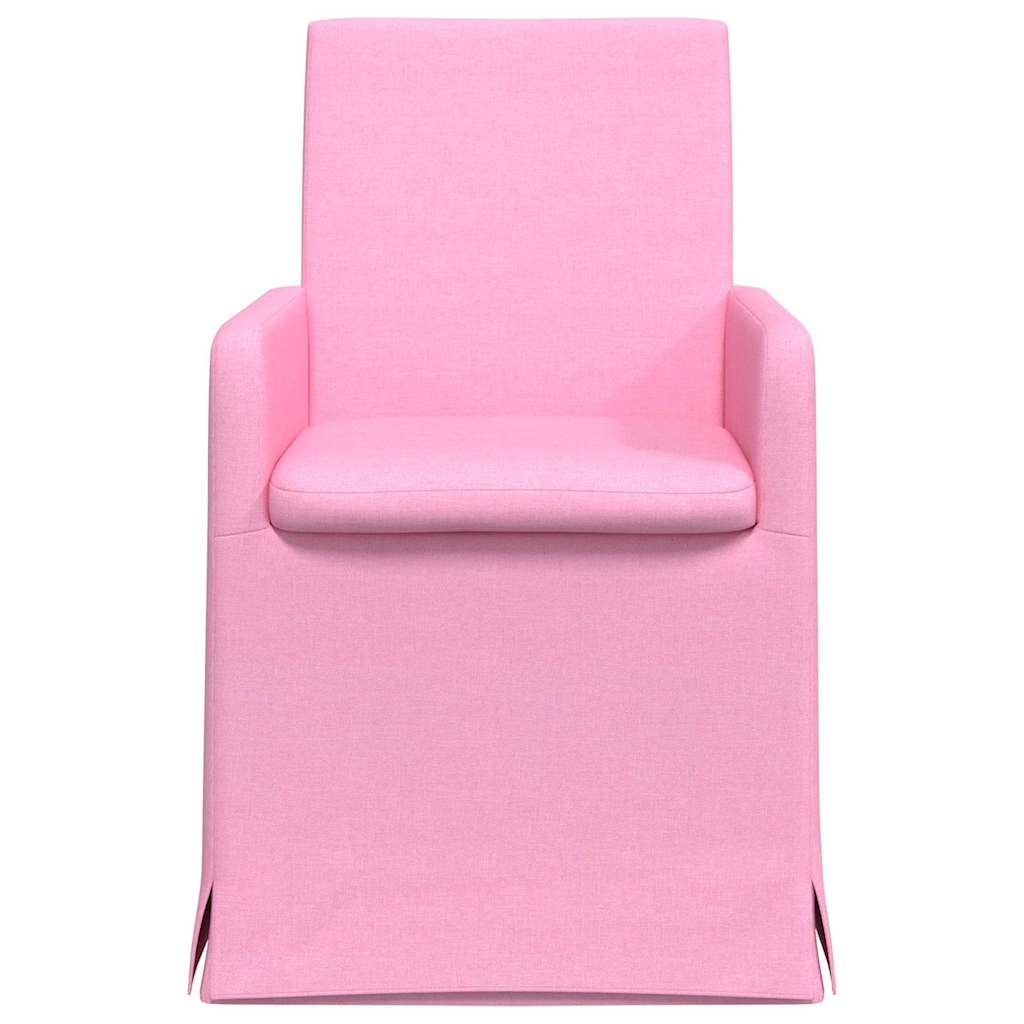 Esszimmerstühle 2 pcs Hellgrau 57 x 67 x 95 cm Stoff