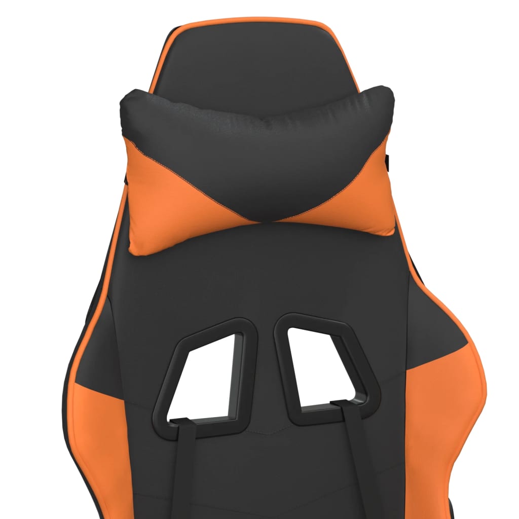 Gaming-Stuhl mit Massagefunktion Schwarz und Rot Kunstleder