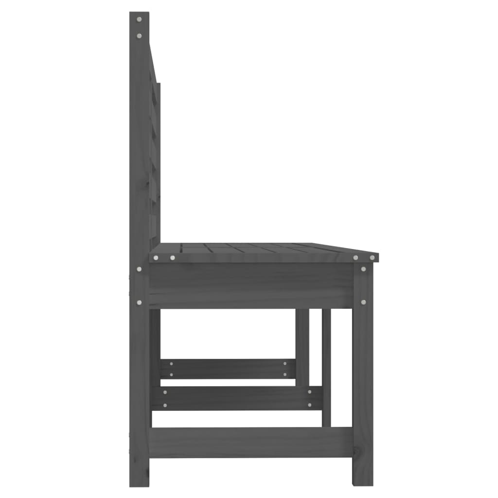 Gartenbank 109 cm Massivholz Kiefer