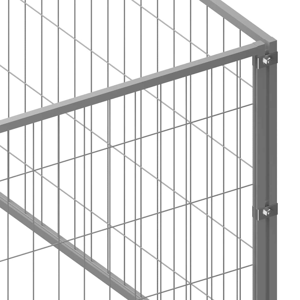 Hundezwinger Schwarz 4 m² Stahl