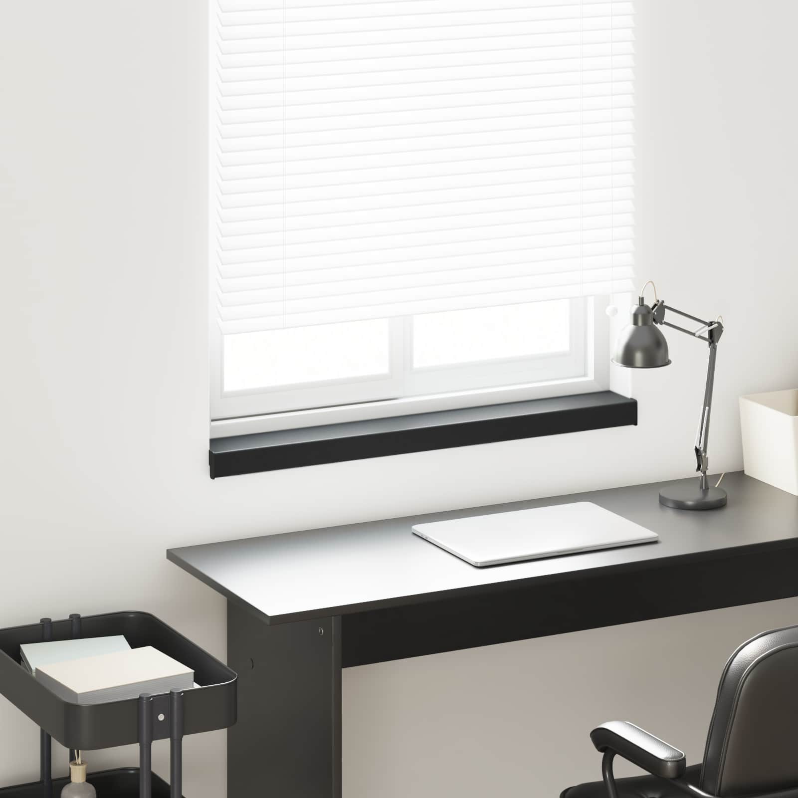 Fensterbank Weiß 60 x 10 x 4,5 cm PVC