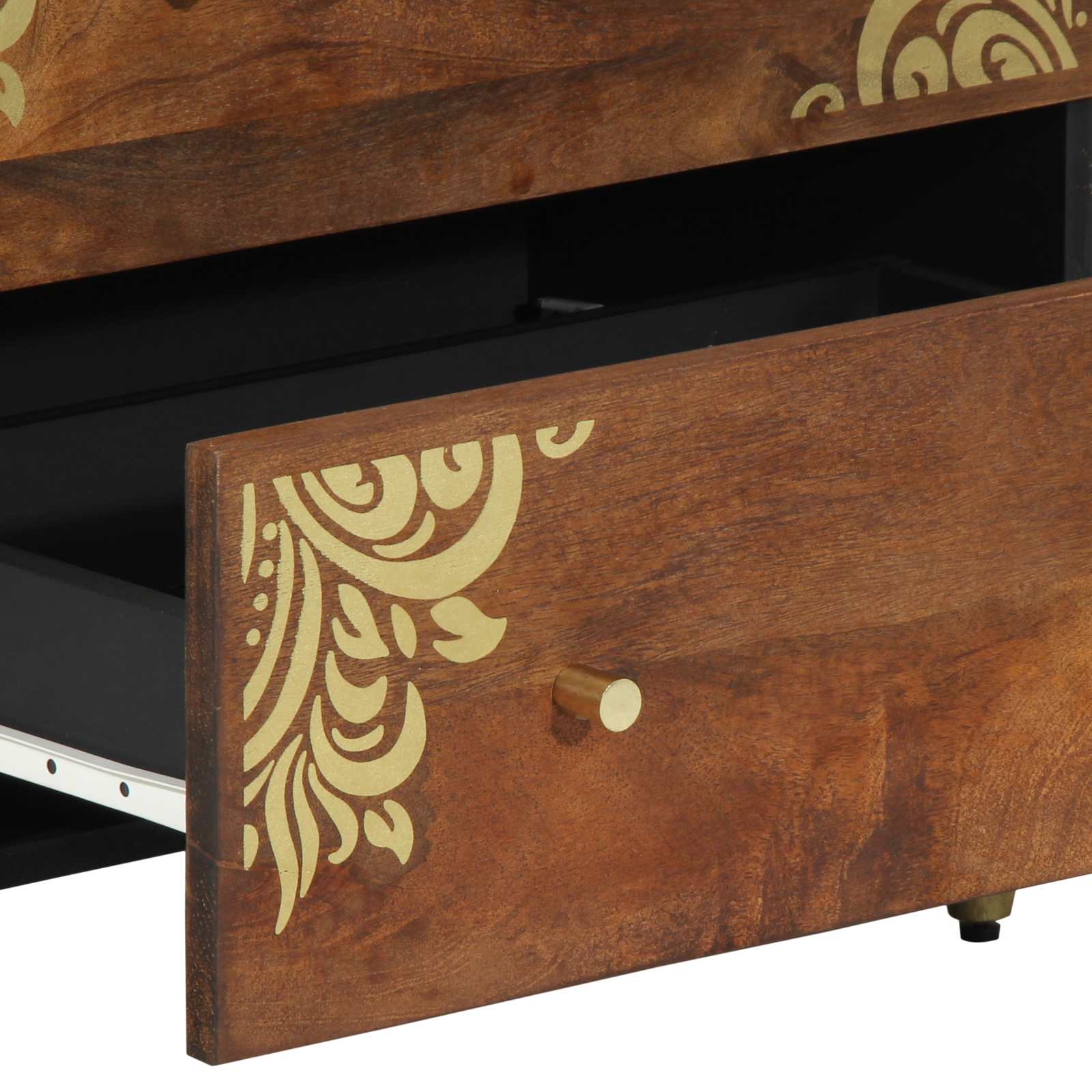 Badezimmerschrank-Set 3 pcs Grau und Gold 180 x 33 x 75 cm