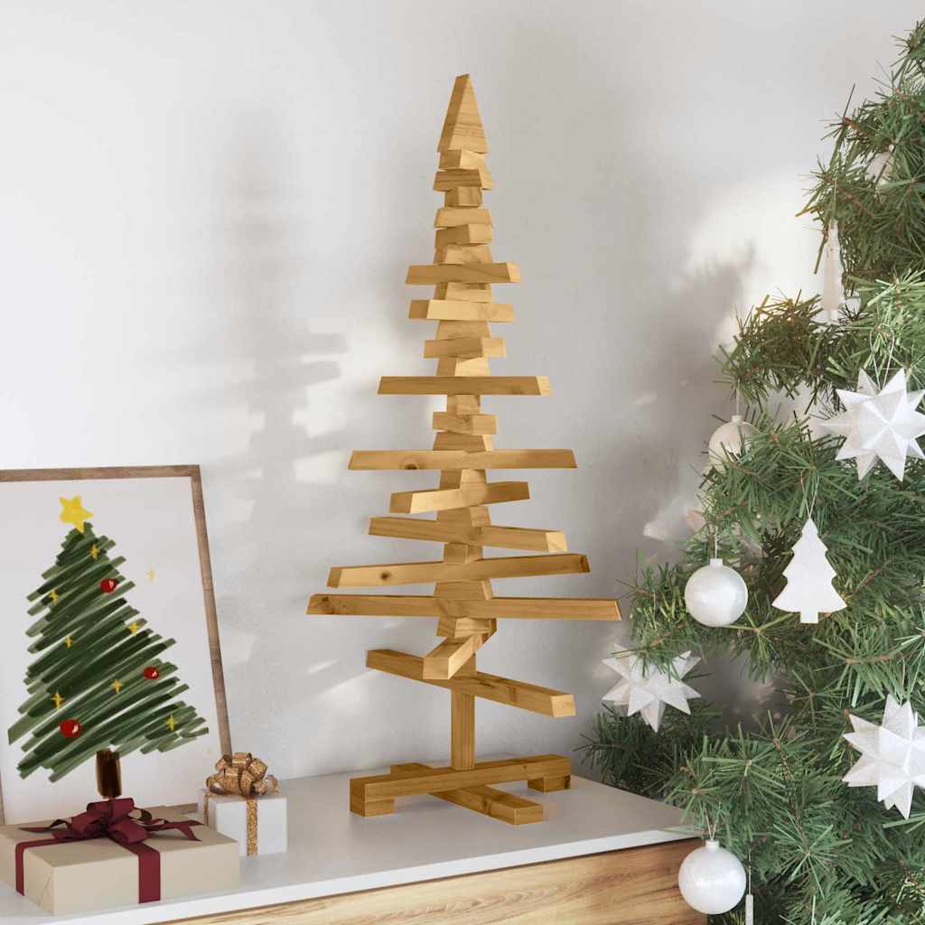 Weihnachtsbaum Holz zum Schmücken 60 cm Massivholz Kiefer