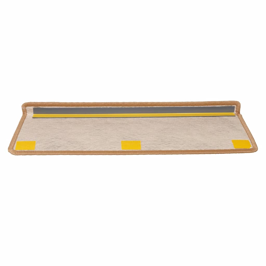 Treppenmatten Selbstklebend Sisal-Look 15 Stk. 65x21x4 Platina