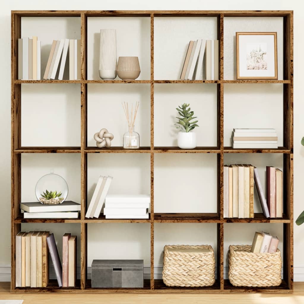 Bücherregal Weiß 137,5x29x137,5 cm Holzwerkstoff