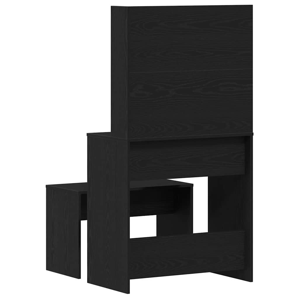 Schminktisch-Set Weiß 74,5x40x141 cm