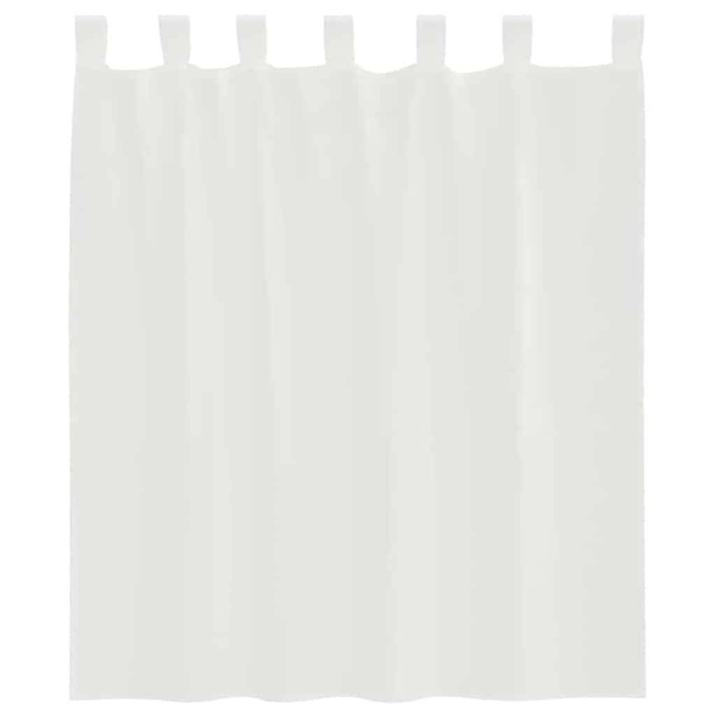 Voile Vorhänge mit Ösen 2 Stk. Apfelgrün 140x140 cm