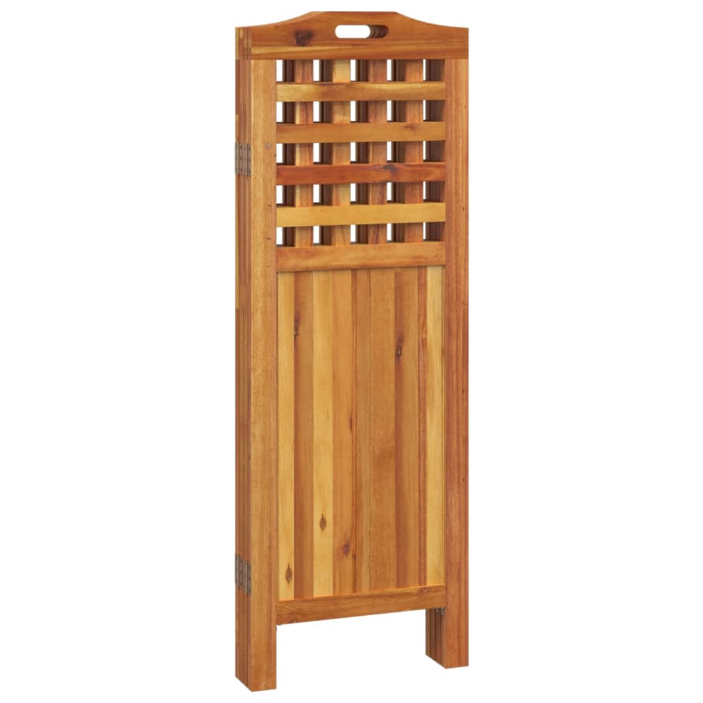 3-tlg. Paravent 121,5x2x115 cm Massivholz Akazie