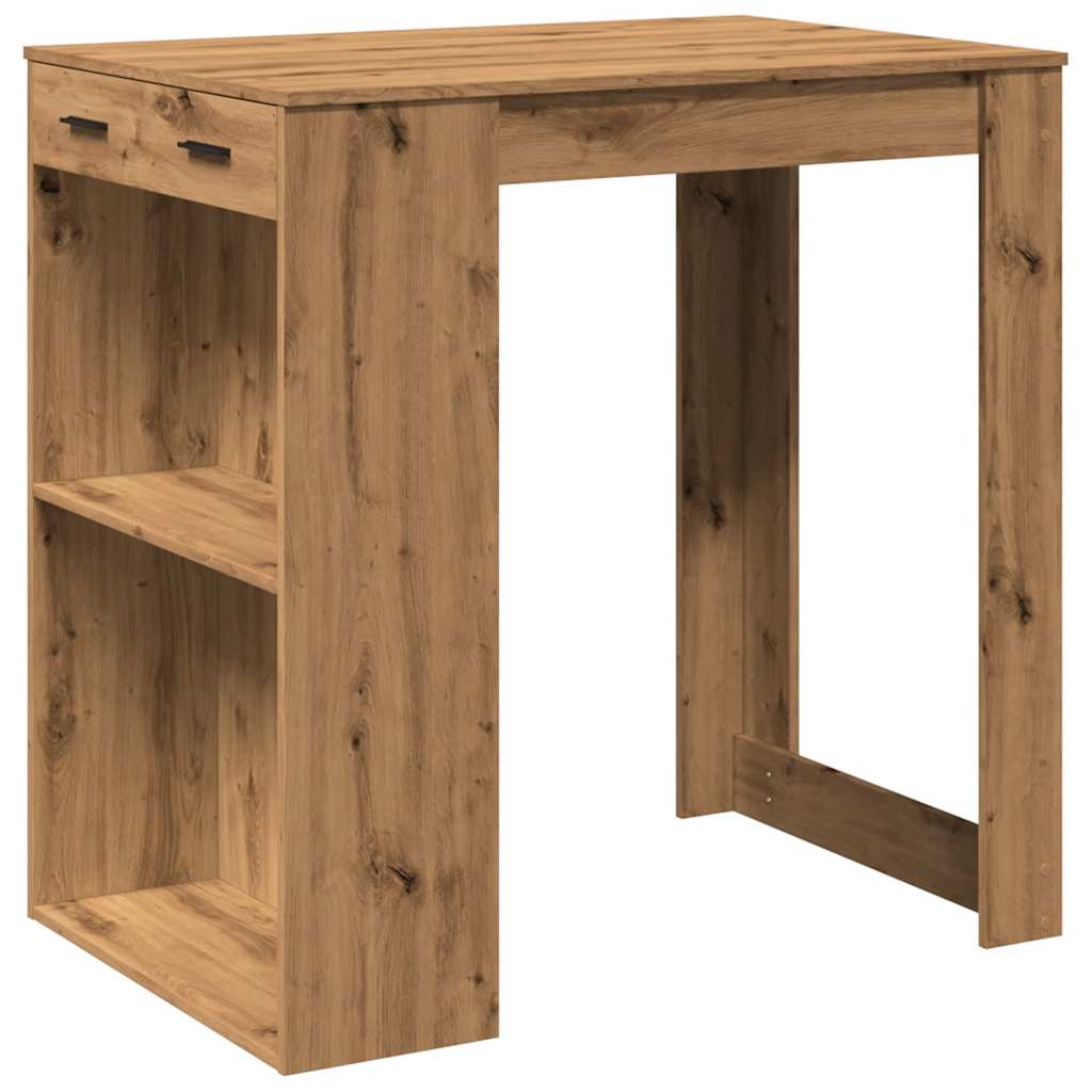 Bartisch Weiß 102x70x103,5 cm Holzwerkstoff