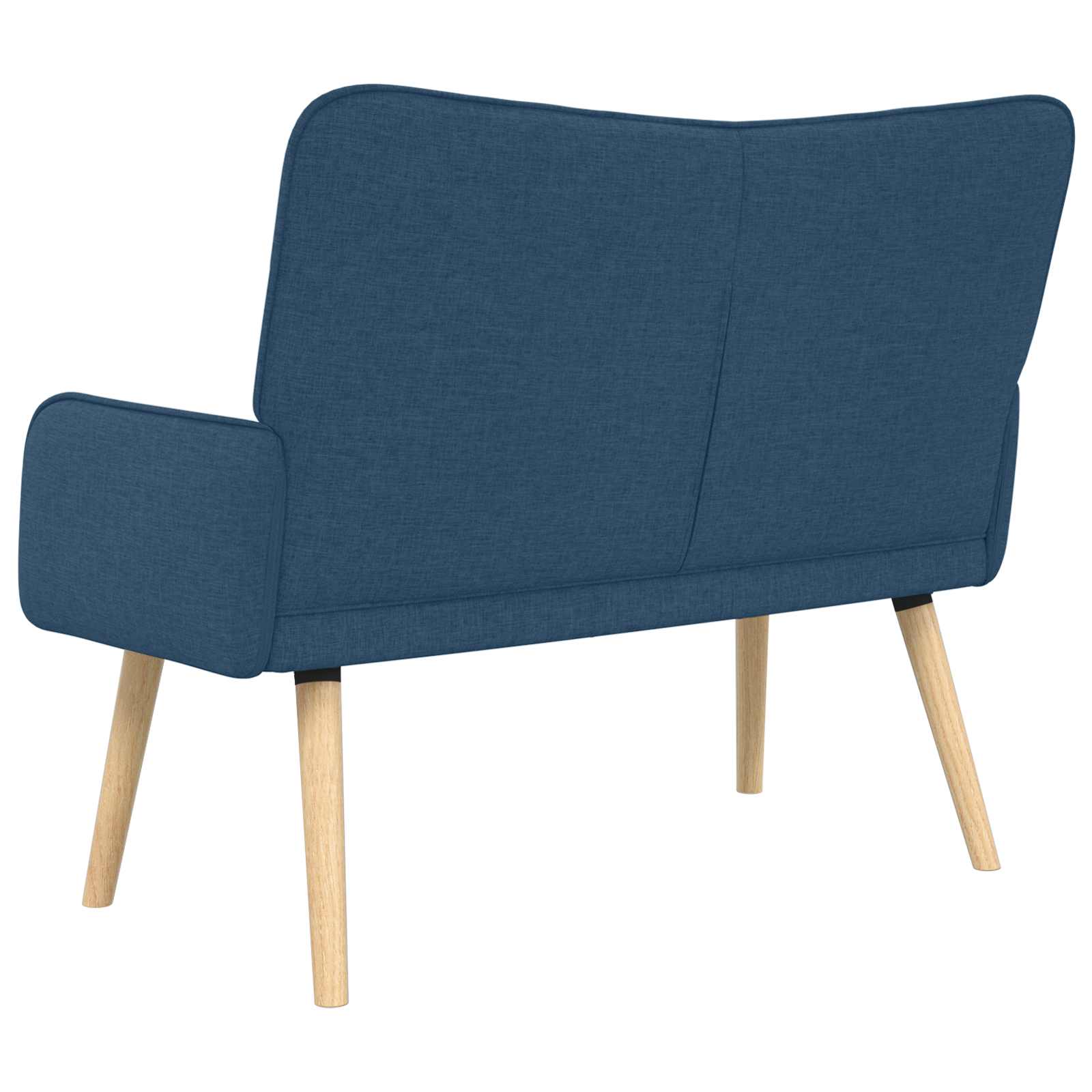 2-Sitzer Sofa Hellgrau 115 x 61 x 87 cm Stoff