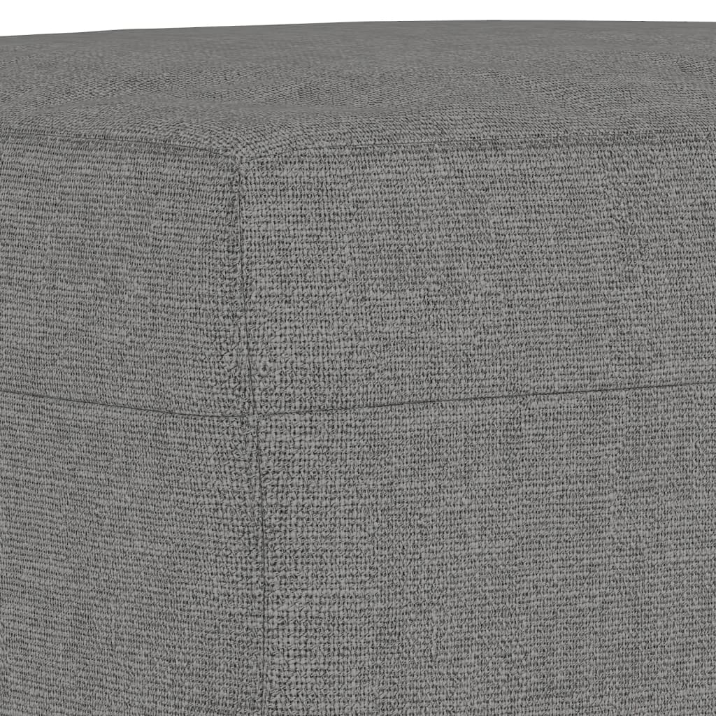 Sitzbank Hellgrau 70x35x41 cm Stoff