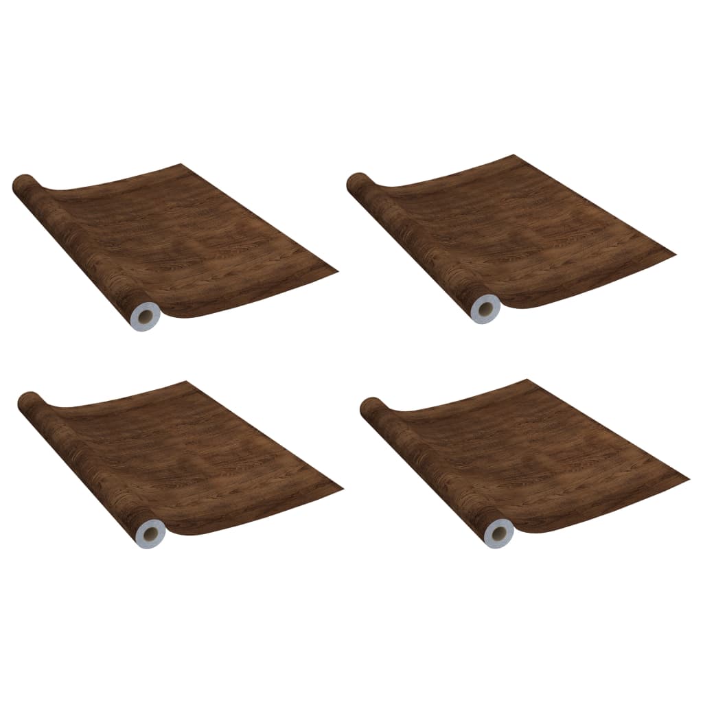 Selbstklebende Türfolien 2 Stk. Weißes Holz 210 x 90 cm PVC
