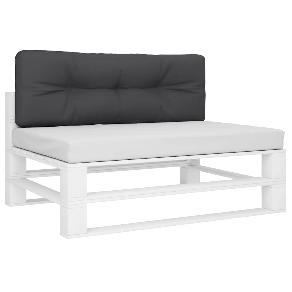 Palettenkissen Anthrazit 50x40x12 cm Stoff
