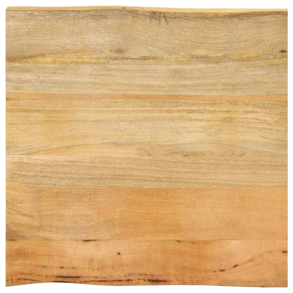 Tischplatte 40x40x2,5 cm Rechteckig Massivholz Akazie Baumkante