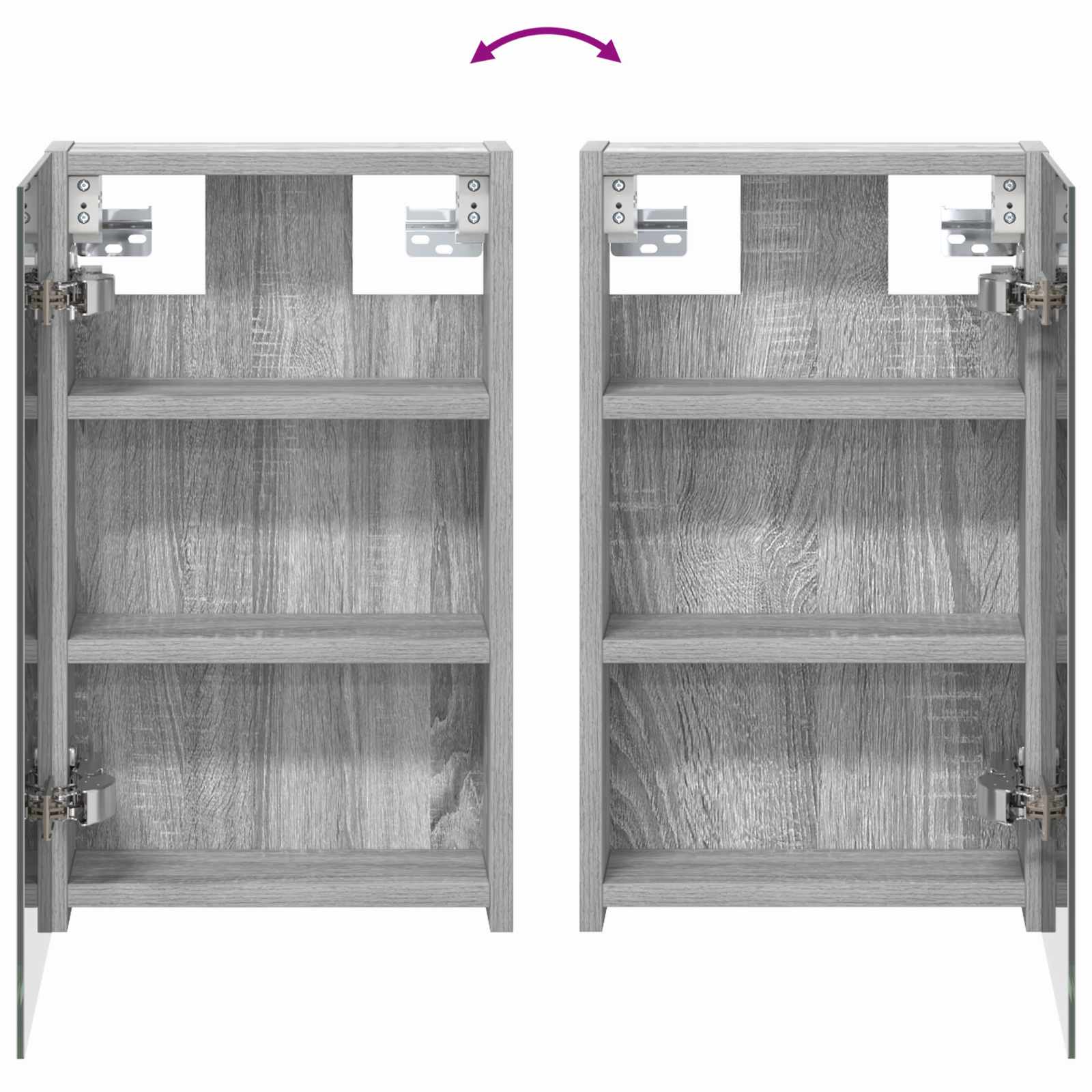 Badezimmerschrank-Set 3 pcs 80 x 10,5 x 50 cm Holzwerkstoff