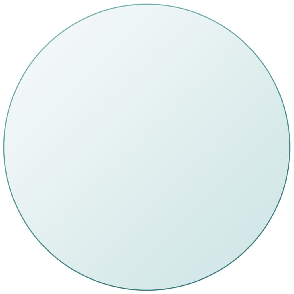 Tischplatte aus gehärtetem Glas quadratisch 700x700 mm