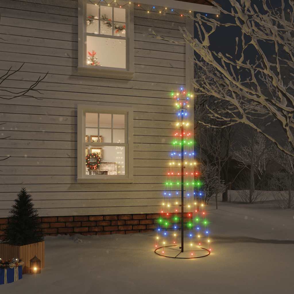 LED-Weihnachtsbaum Kegelform Warmweiß 108 LEDs 70x180 cm
