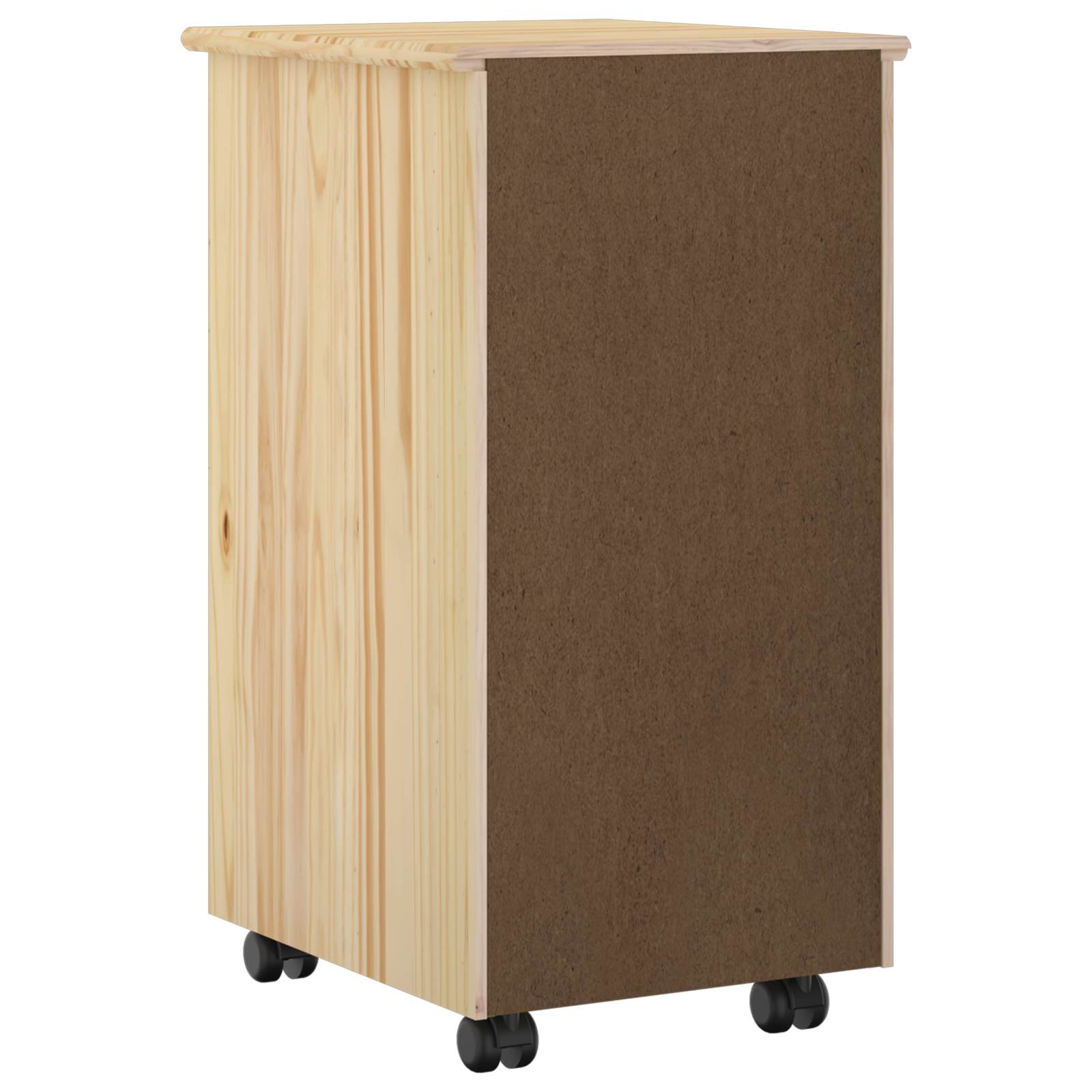 Rollschrank Honigbraun 34 x 39 x 65,5 cm Massivholz Kiefer