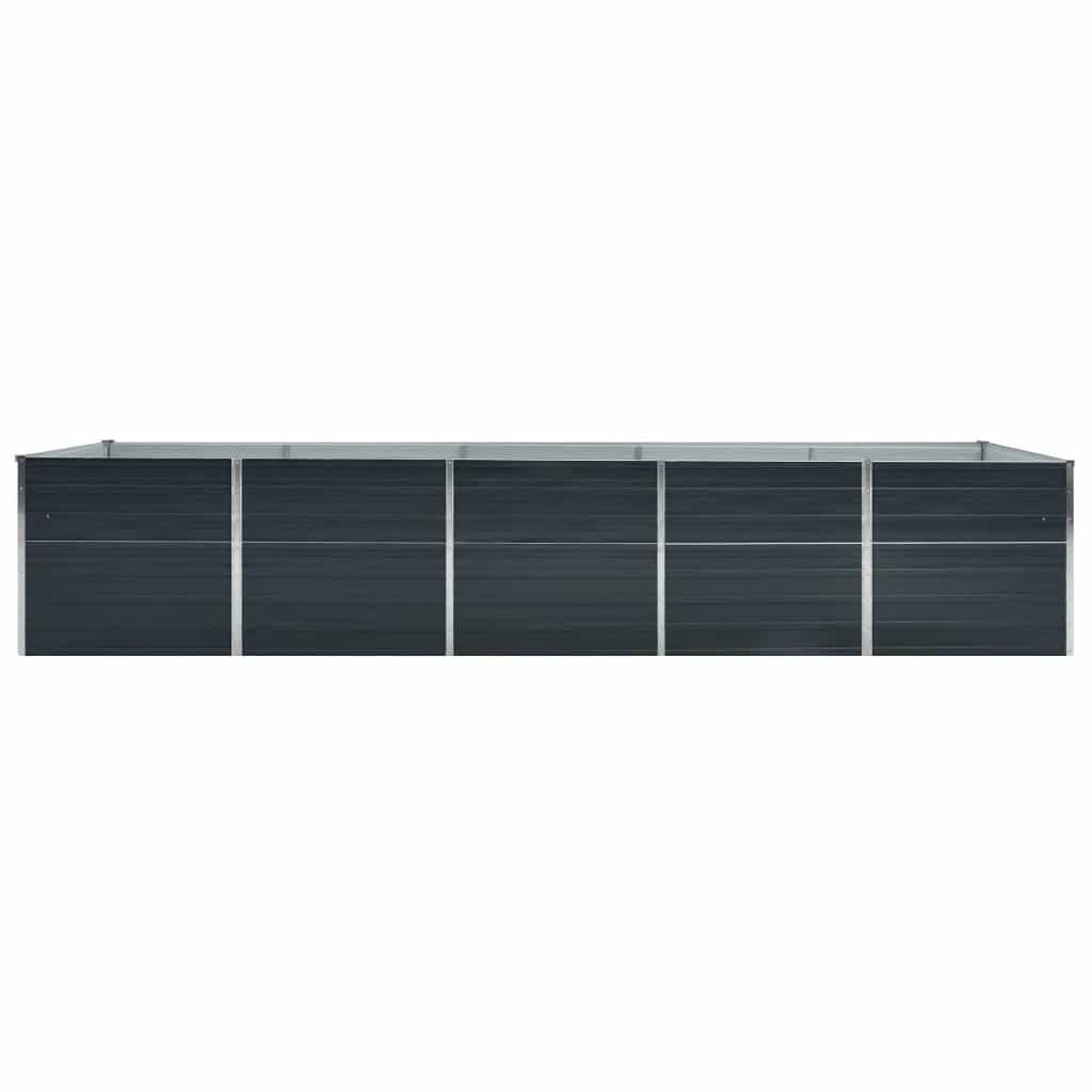 Hochbeet Anthrazit 160 x 80 x 77 cm Verzinkter Stahl