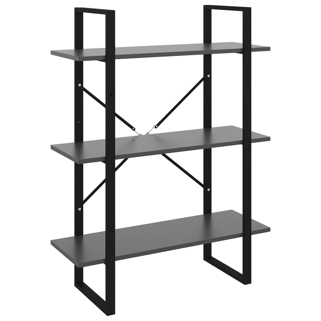 Bücherregal Weiß 80x30x105 cm Holzwerkstoff