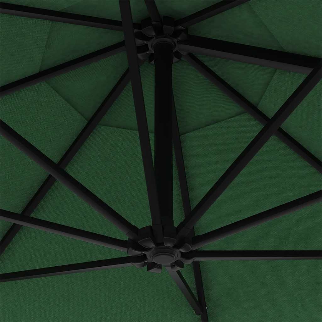 Sonnenschirm zur Wandmontage mit Metall-Mast 300 cm Sandweiß