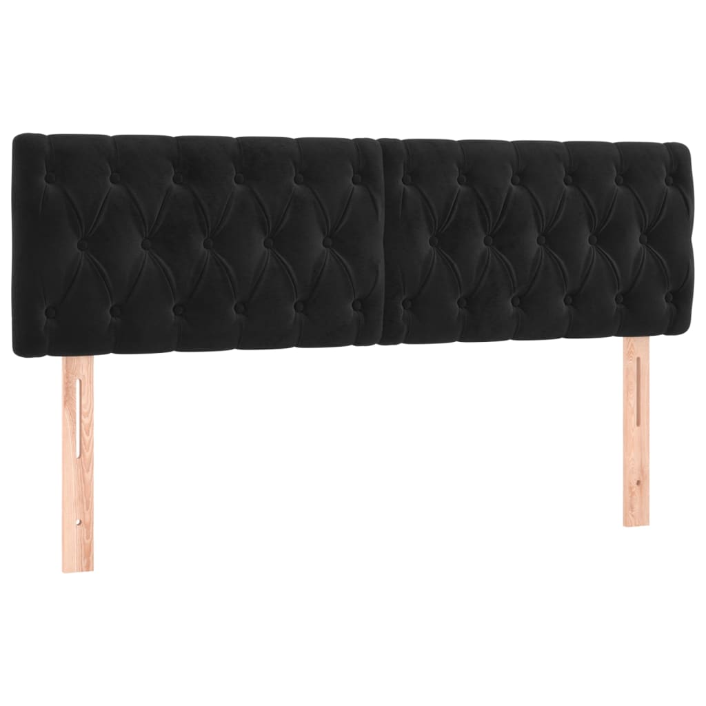 Kopfteil Hellgrau 80x7x118/128 cm Samt
