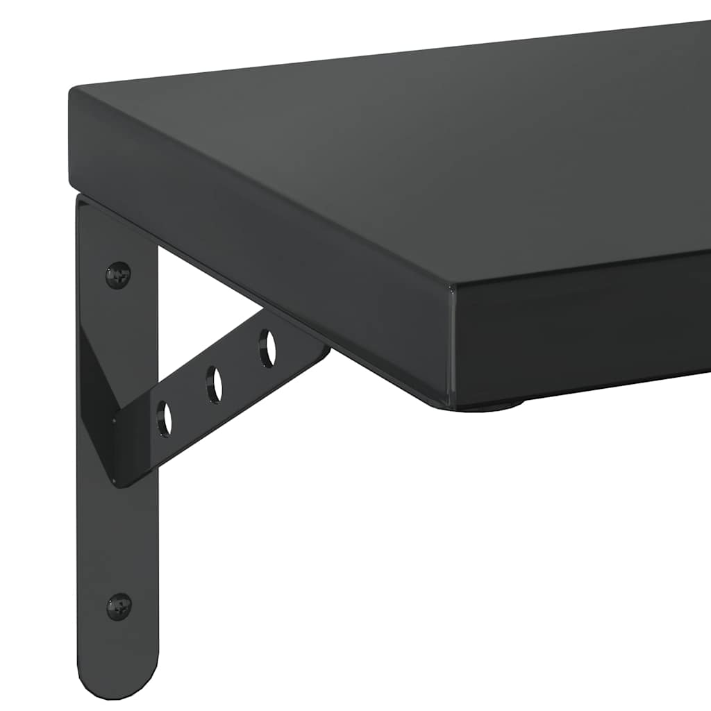 Wandregale 2 Stk. 100x40 cm Silbern Edelstahl