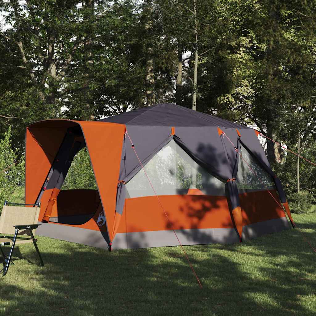 Kabinenzelt für 7 Personen mit Dach Grün 400 x 350 x 212 cm