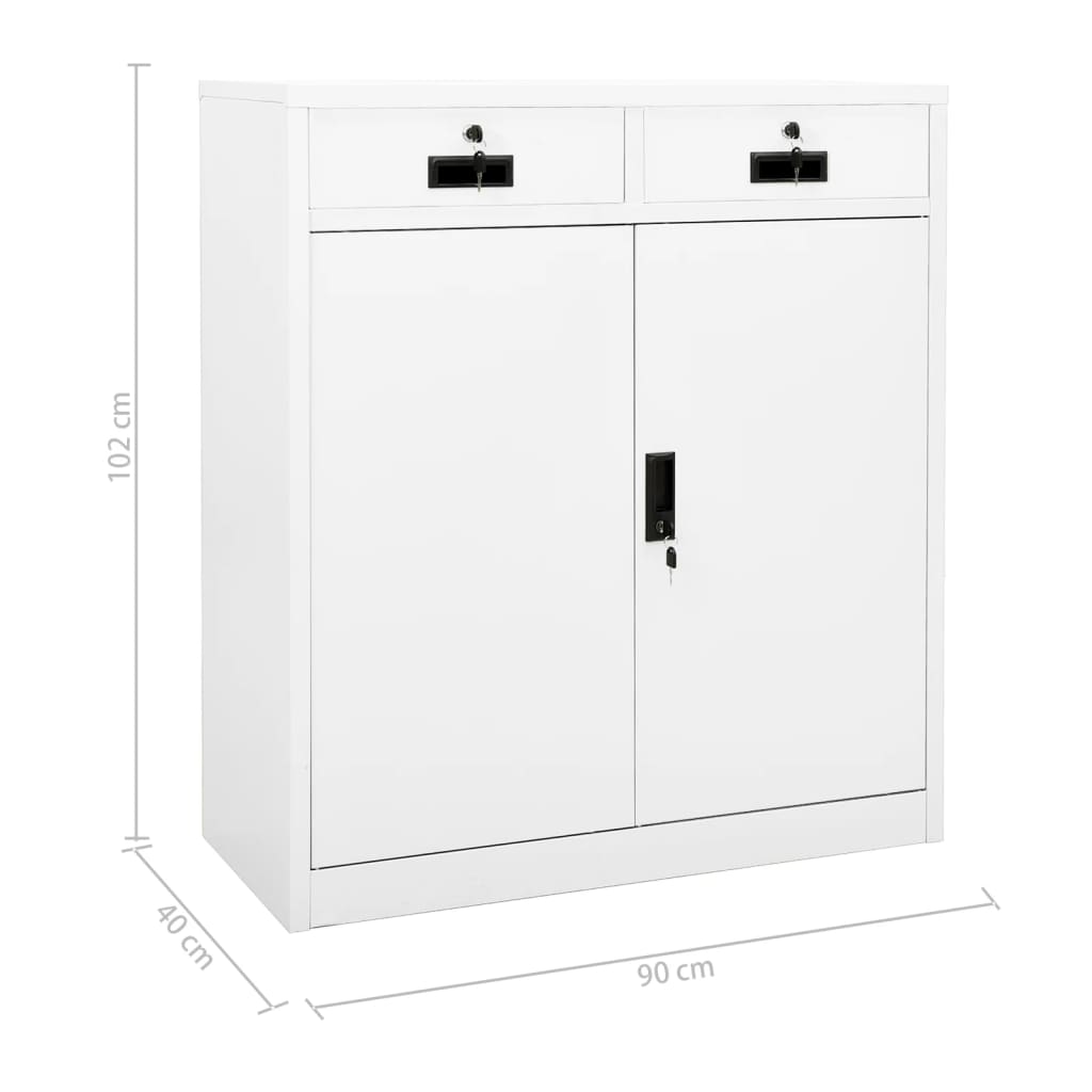 Büroschrank mit Pflanzkasten Anthrazit 90x40x125 cm Stahl