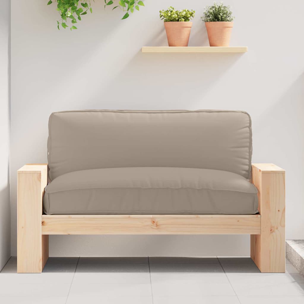 Kissen Anthrazit 120 x 80 x 12 cm Oxford-Stoff