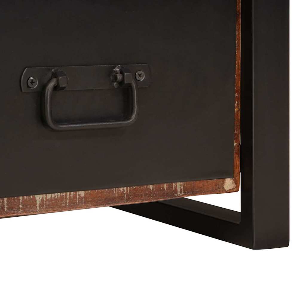 Ankleidehaken mit Regal Braun 40 x 40 x 90 cm Massivholz Mango