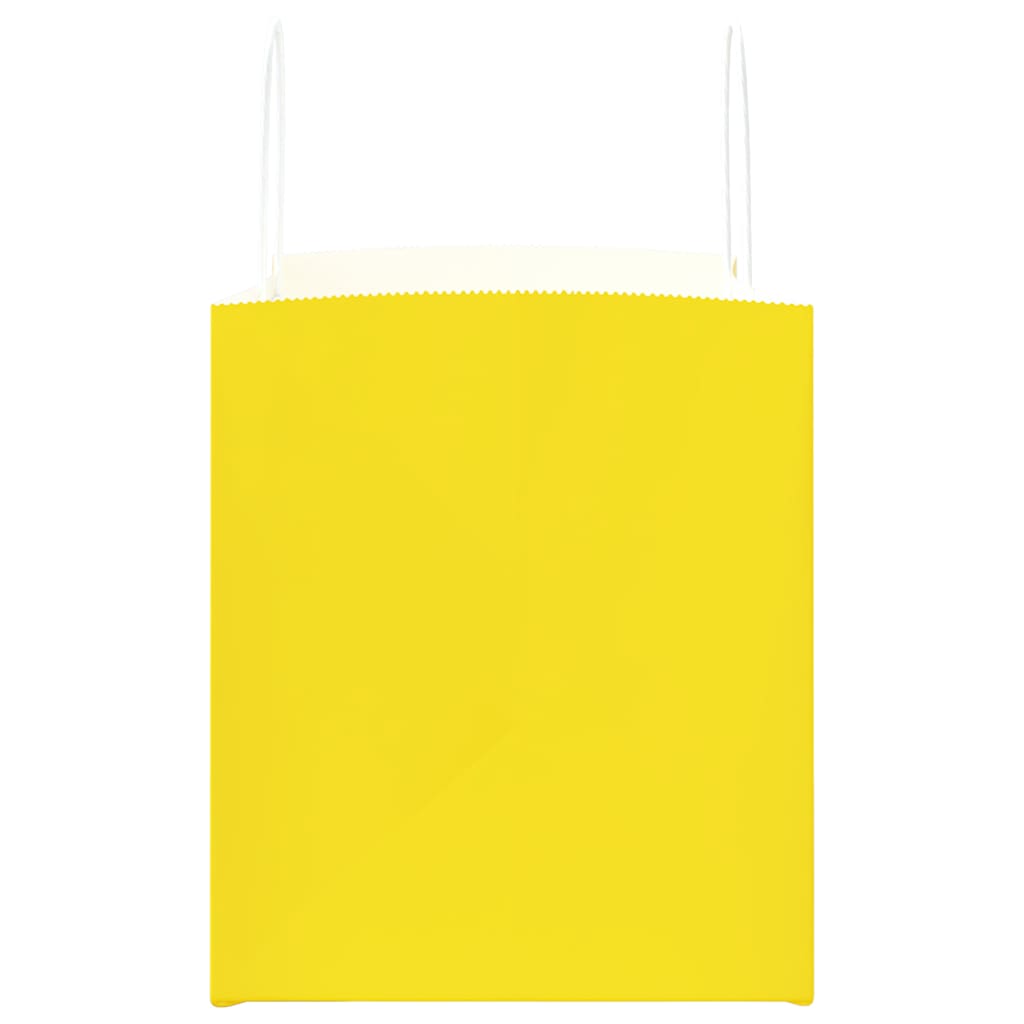 Papiertragetaschen 50 Stk. mit Henkeln Braun 21x11x36 cm