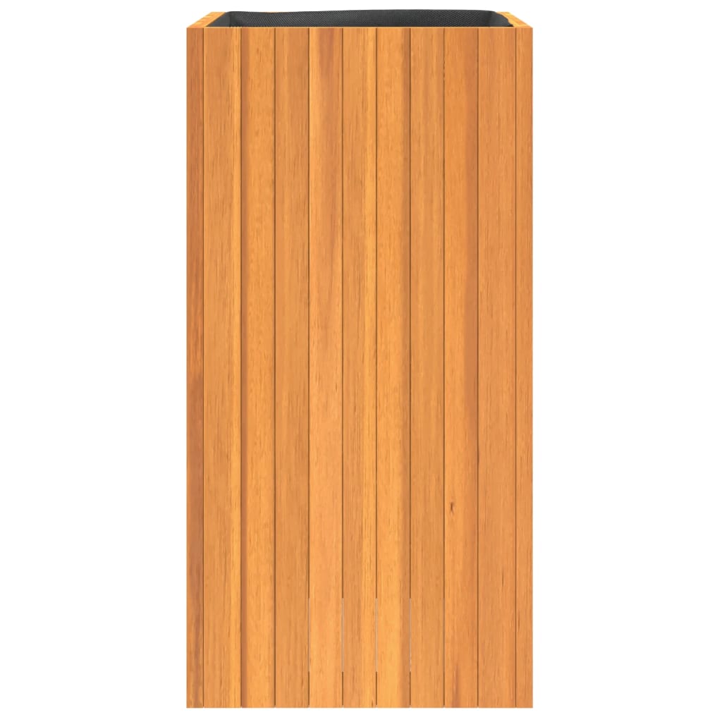 Pflanzkübel 25x25x25 cm Massivholz Akazie