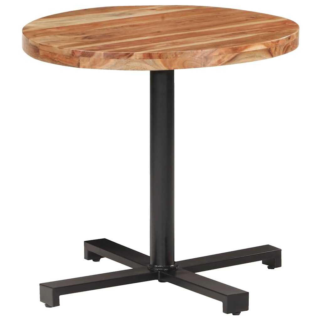 Bistrotisch Rund Ø60x75 cm Raues Mangoholz