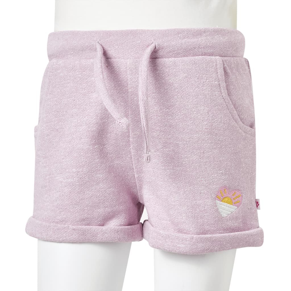 Kindershorts mit Kordelzug Hellrosa 116