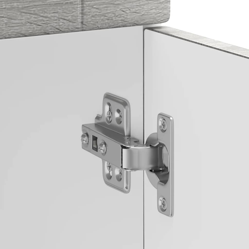 Herdumbauschränke 2 Stk. Kalmar Weiß Holzwerkstoff